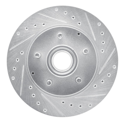 R1 Concepts R1 93-95 Chevrolet G10 Front Right Drilled & Slotted Silver Brake Rotor