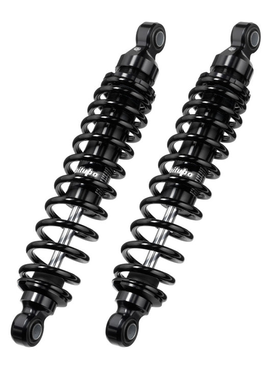 Bitubo Suspension Bitubo WMB5 Twinshocks Adjustable: Spring Preload, Length 351mm, (Std +10mm), Dark Edition