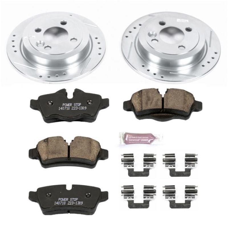 PowerStop Power Stop 07-10 Mini Cooper Rear Z23 Evolution Sport Brake Kit