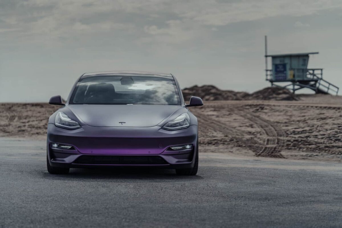 UNPLUGGED PERFORMANCE UP-M3-302-4.1 ASCENSION FRONT FASCIA - OPTIONAL FRONT DIFFUSER, DRY CARBON GLOSS CLEAR FOR TESLA MODEL 3