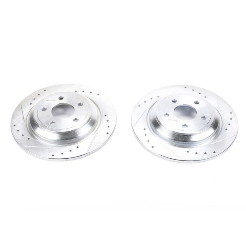 PowerStop Power Stop 16-18 Ford Focus Rear Evolution Drilled & Slotted Rotors - Pair