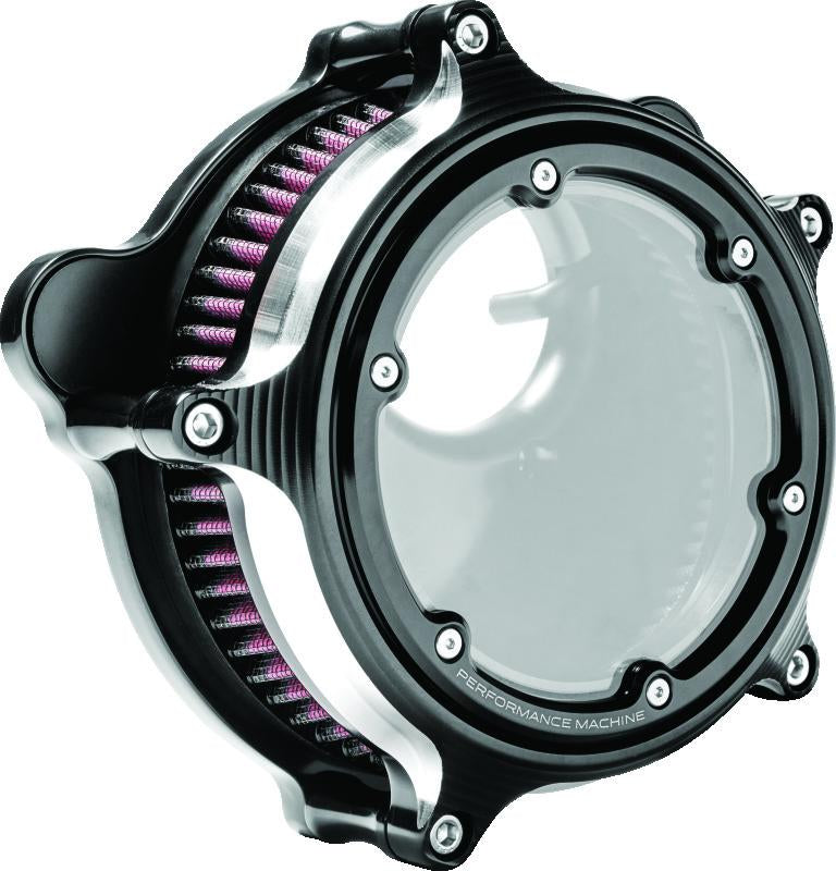 Performance Machine Vision Air Cleaner W/Bezel - Contrast Cut