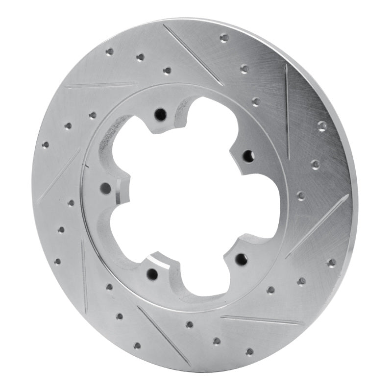 R1 Concepts R1 15-25 Ford Transit-250 Rear Left Drilled & Slotted Silver Brake Rotor