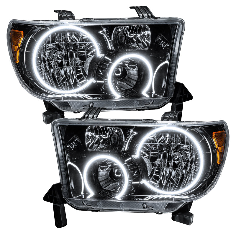ORACLE Lighting Oracle 07-11 Toyota Tundra Pre-Assembled Headlights - Black Housing - w/o Controller