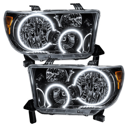 ORACLE Lighting Oracle 07-11 Toyota Tundra Pre-Assembled Headlights - Black Housing - w/o Controller