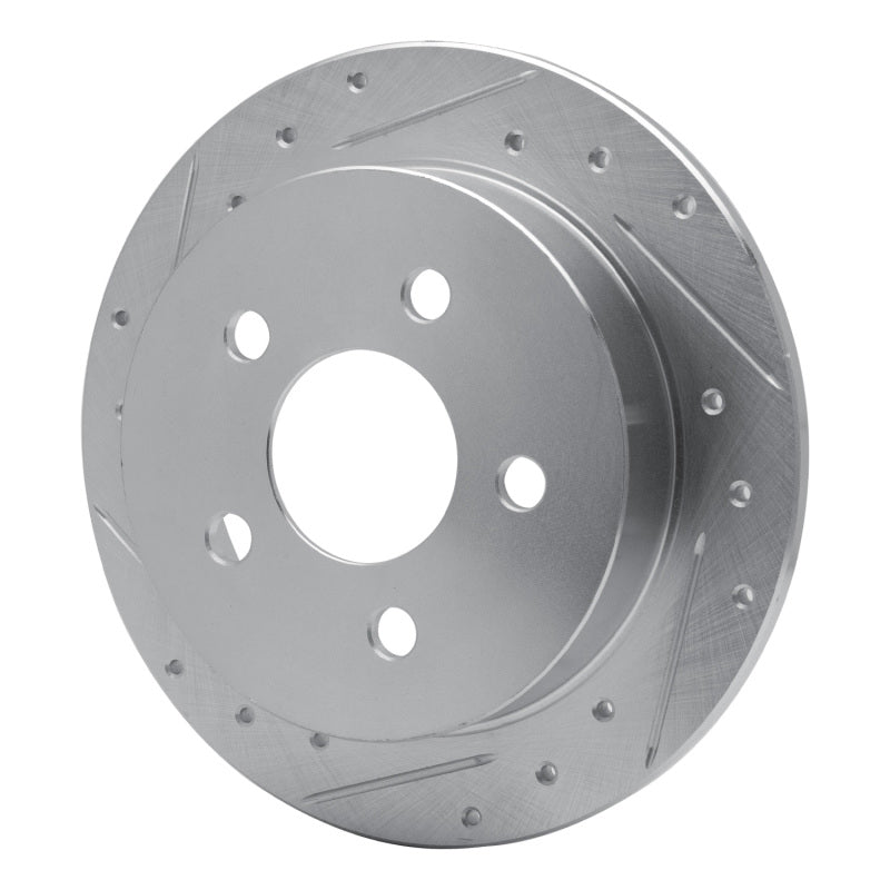 R1 Concepts R1 97-05 Buick Century Rear Left Drilled & Slotted Silver Brake Rotor