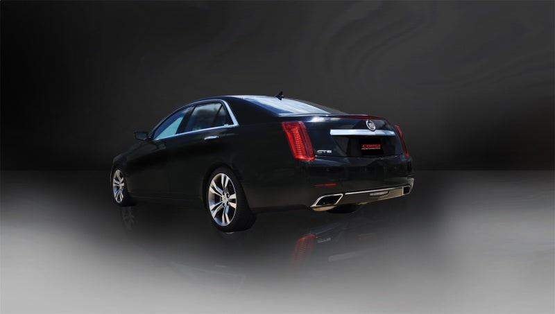 CORSA Performance Corsa 2014-16 Axle-Back Exhaust Dual Rear Polished Outlet 2014 Cadillac CTS Vsport 3.6L V6 Automatic