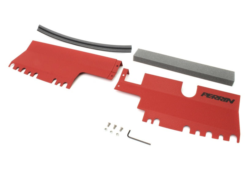 Perrin Performance PERRIN 15-21 Subaru WRX/STI Radiator Shroud (Without OEM Intake Scoop) - Red