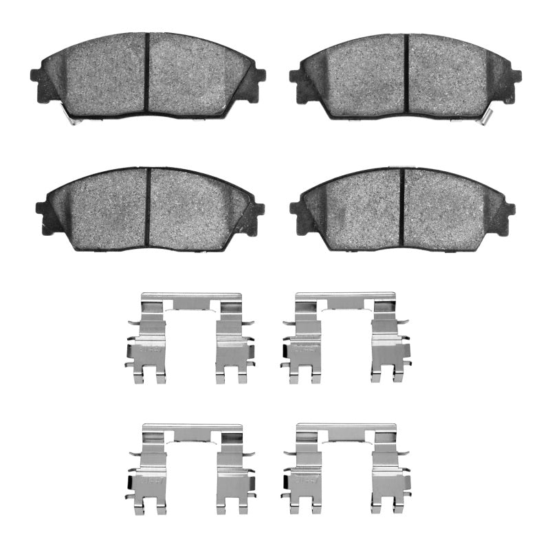 R1 Concepts R1 88-91 Honda Prelude Front Semi Met Pads & Hardware Kit