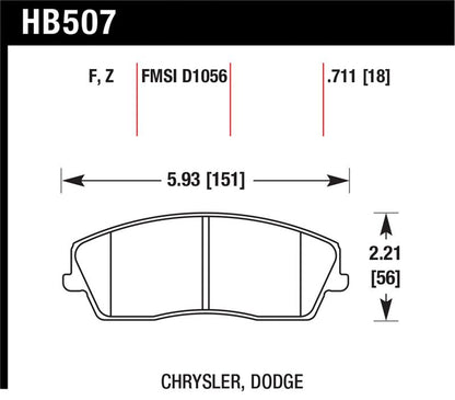 Hawk Performance Ceramic Street Brake Pads