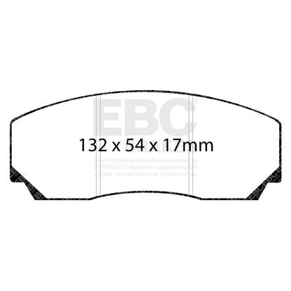 EBC 90-00 Aston Martin Vantage 5.3 (Twin Supercharged)(AP) Redstuff Front Brake Pads