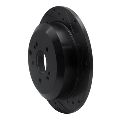 R1 Concepts R1 07-12 Hyundai Veracruz Rear Right Drilled & Slotted Black Brake Rotor