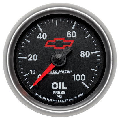 Autometer Sport-Comp II GM 52mm 0-100 PSI Mechanical Oil Pressure Gauge