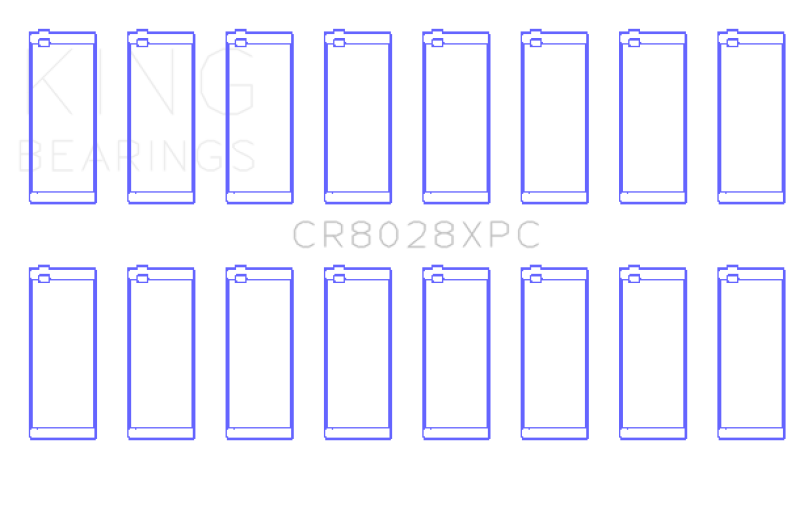 King Engine Bearings King Chevrolet Custom Performance 2.015 Housing / 1.888 Pin Performance Rod Bearings- Coated
