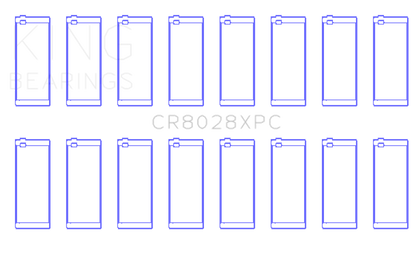 King Engine Bearings King Chevrolet Custom Performance 2.015 Housing / 1.888 Pin Performance Rod Bearings- Coated
