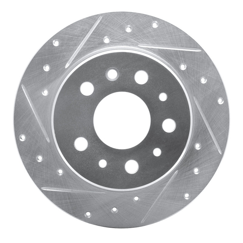 R1 Concepts R1 61-91 Mercedes-Benz 230 Rear Left Drilled & Slotted Silver Brake Rotor