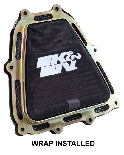 K&N Engineering K&N Drycharger Wrap Black 7.313in L 7.25in W 1.313in H