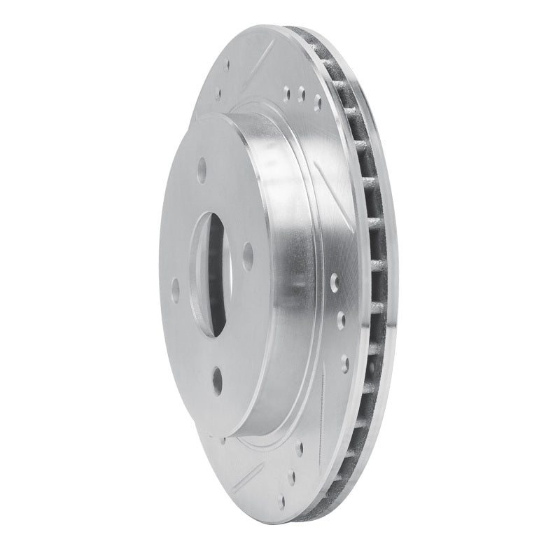 R1 Concepts R1 95-04 Ford CONTOUR Rear Left Drilled & Slotted Silver Brake Rotor