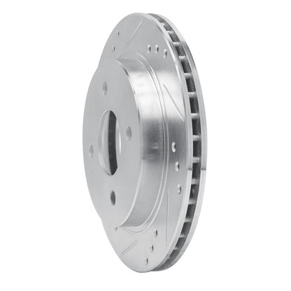 R1 Concepts R1 95-04 Ford CONTOUR Rear Left Drilled & Slotted Silver Brake Rotor