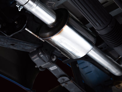 AWE Tuning AWE 21+ Ford F150 Dual Side Exit Cat-Back Exhaust - 4.5in Diamond Black Tips *For Stock Y-Pipe Only