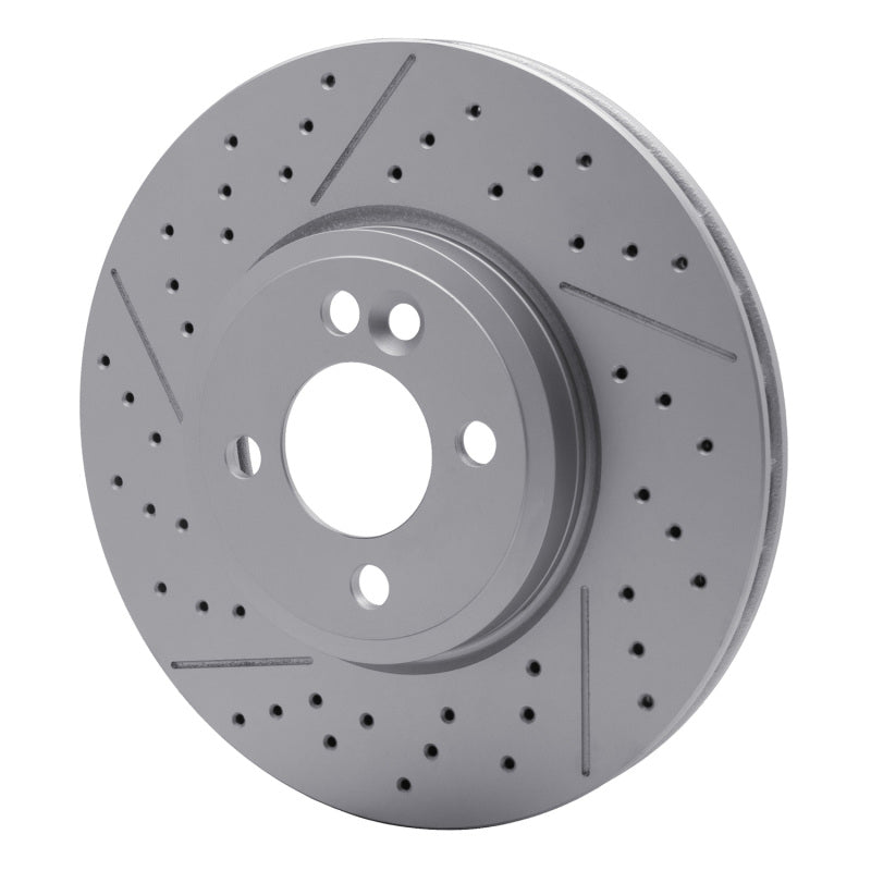 DFC 07-15 Mini Cooper (Excl Clubman) Front Drilled GeoSPEC Coated Rotor and Slotted