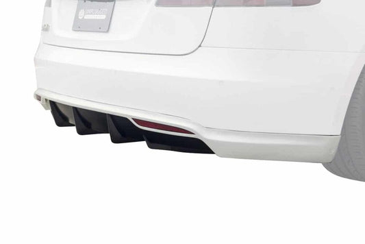 UNPLUGGED PERFORMANCE UP-MS-105-7.1 REAR UNDER SPOILER & DIFFUSER, OBSIDIAN BLACK METALLIC (PMBL) FOR TESLA MODEL S PRE-2016.5