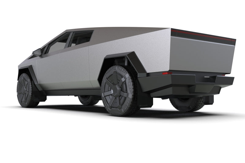 Rally Armor 24-26 Tesla Cybertruck Black UR Mud Flap Silver Logo