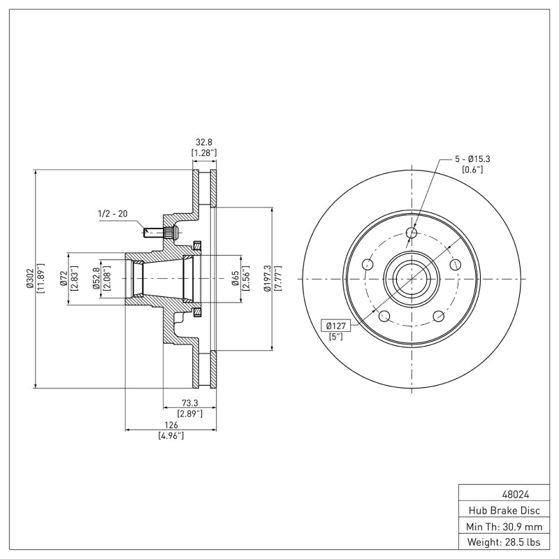 DFC 93-95 Chevrolet G20 Front Brake Rotor
