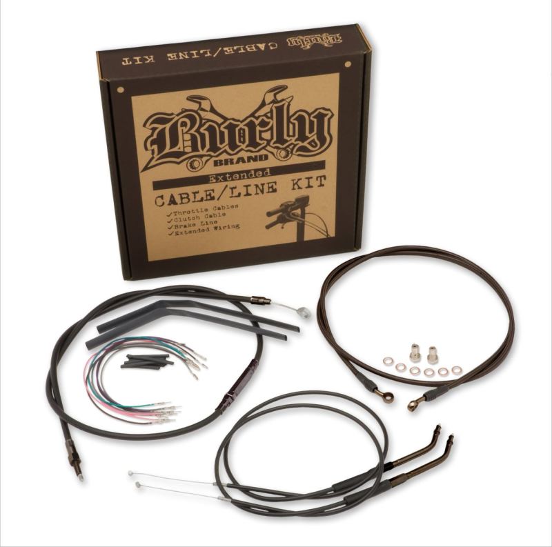 Burly Brand Control Kit 18in Gorilla / 19in Louie Bar - Black