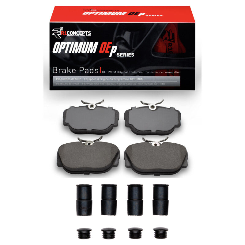 R1 Concepts R1 84-91 BMW 325IX Front Optimum OE Pads & Hardware Kit