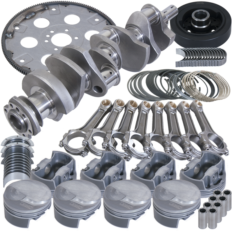 Eagle Chevy 454 1Pc 4.250in Crank 6.385in I-Beam Rod -3cc Flat Top 4.250in Pistons Balanced Assembly