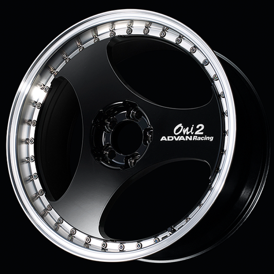 Advan ONI2 Progressive 20x9.5 / +25 Offset / 5x112 / 66.5mm Bore / Machining and Racing Gloss Black