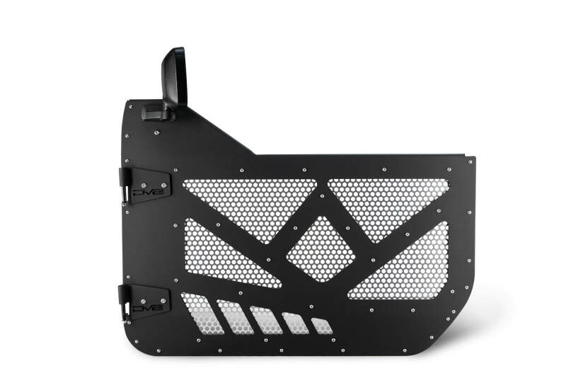 DV8 Offroad DV8 18-22 Jeep 4 Door JL/JT Aluminum Half Doors with Perforated Mesh Front