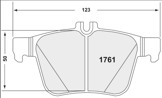 PFC 1761.10 REAR BRAKE PADS Z-RATED VW GOLF 7 GTI/R / SKODA OCTAVIA RS