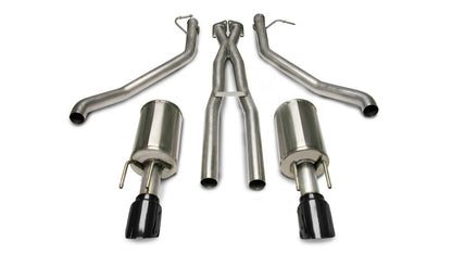 CORSA Performance Corsa 05-06 Pontiac GTO 6L V8 2.5in Sport Cat-Back Exhaust + XPipe w/Dual Exit Single 4in BlackTips