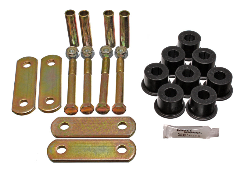 Energy Suspension GM Heavy Duty Shackle Set - Black