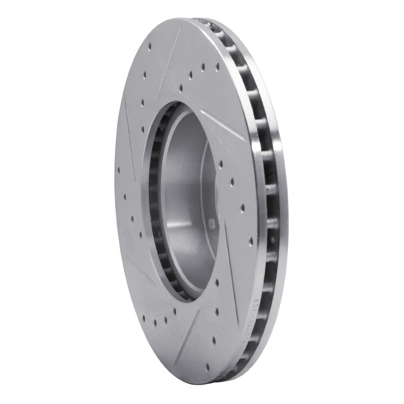 R1 Concepts R1 71-97 Jaguar XJS Front Right Drilled & Slotted Silver Brake Rotor