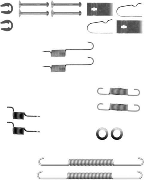 Mintex MBA847 Accessory Kit, brake shoes