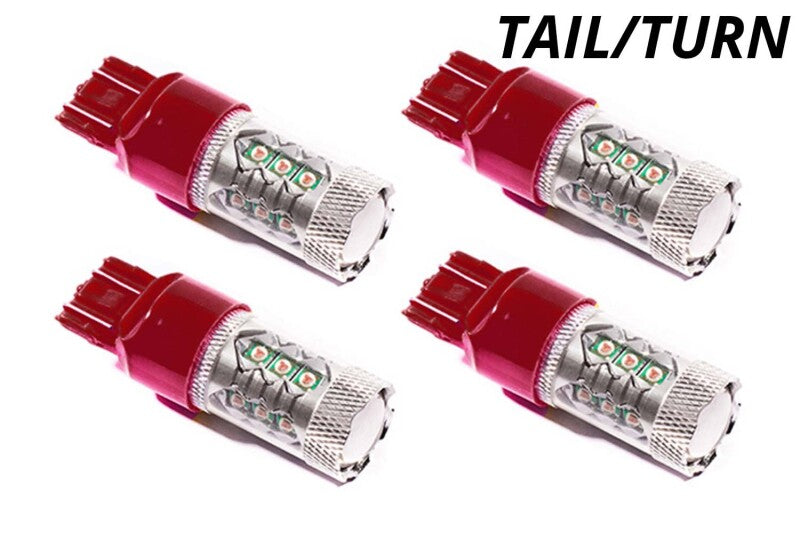 Diode Dynamics 7443 LED Bulb XP80 LED - Red Set of 4