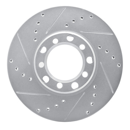 R1 Concepts R1 72-74 Mercedes-Benz 350SL Front Left Drilled & Slotted Silver Brake Rotor