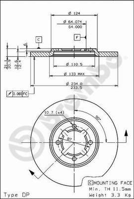 WABCO 12999781 Disc Brake Caliper Repair Kit