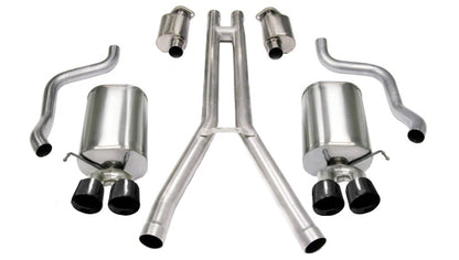 CORSA Performance Corsa 2004-2008 Cadillac XLR 4.6L 25in Cat-Back Dual Rear w Twin 35in Black Pro-Series Tips
