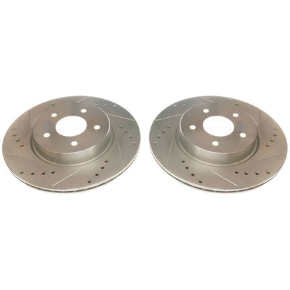 PowerStop Power Stop 19-20 Infiniti QX50 Rear Evolution Drilled & Slotted Rotors - Pair