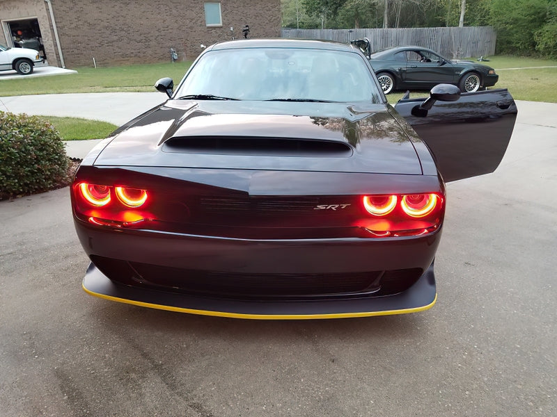 ORACLE Lighting Oracle 15-23 Dodge Challenger LED Headlight Halo Kit - Red