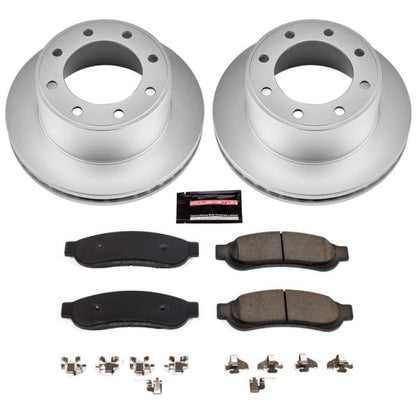 PowerStop Power Stop 10-12 Ford F-350 Super Duty Rear Z17 Coated Brake Kit