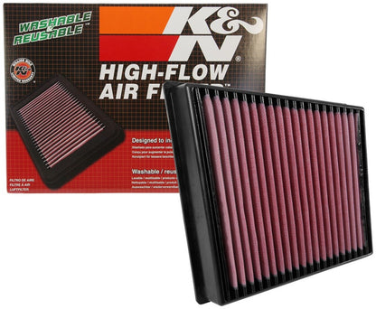 K&N Engineering K&N 2017 Chevrolet Silverado 2500HD V8-6.6L DSL Replacement Drop In Air Filter