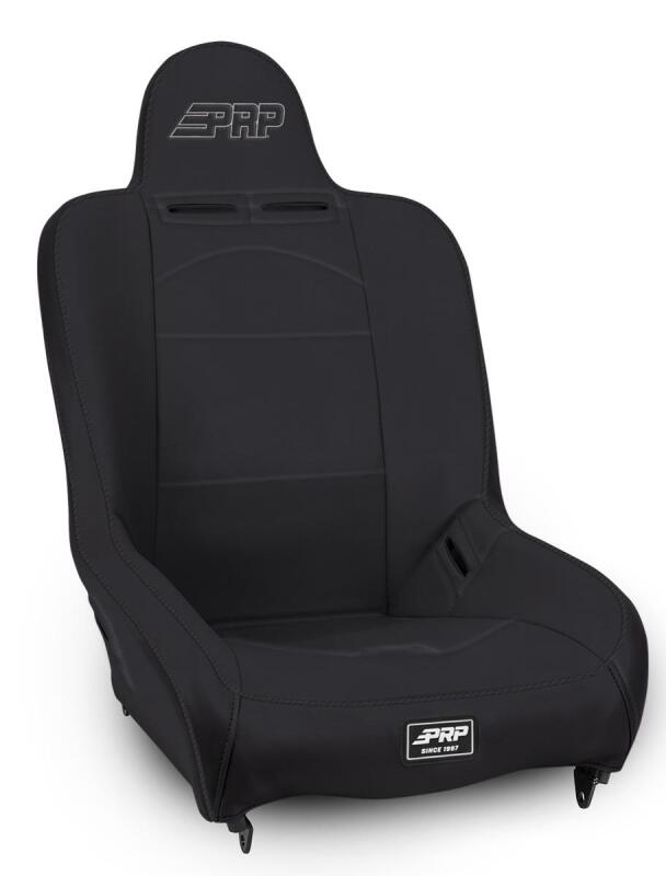 PRP Seats PRP Premier High Back Suspension Seat - Black Vinyl w/Silver PRP Logo