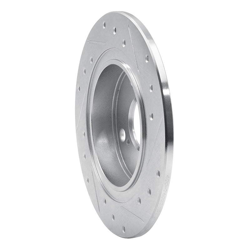 R1 Concepts R1 87-92 Chevrolet Nova Rear Left Drilled & Slotted Silver Brake Rotor