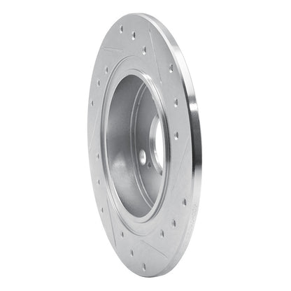 R1 Concepts R1 87-92 Chevrolet Nova Rear Left Drilled & Slotted Silver Brake Rotor