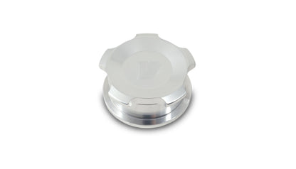 Vibrant 2.75in OD Aluminum Weld Bungs w/ Polished Aluminum Threaded Cap (incl. O-Ring)